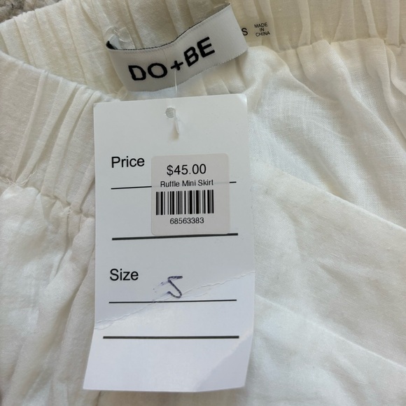 NEW W TAGS DO+BE WHITE SKIRT - Picture 3 of 3